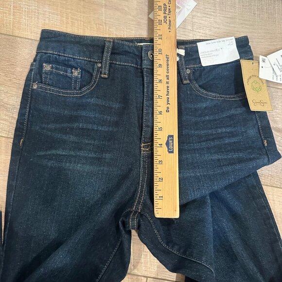 JESSICA SIMPSON WIDE LEG TROUSER JEANS LIVED IN VINTAGE NEW SIZE 25 - Picture 5 of 12